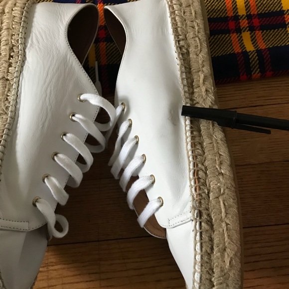 Pima 2 White Sneakers Espadrilles Faux Leather - Picture 6 of 7